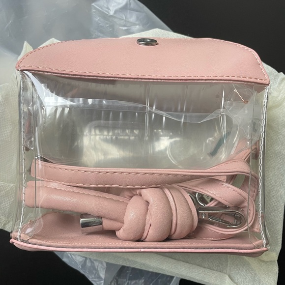 Dusty Rose x Transparent Mini Crossbody Bag - Picture 2 of 2